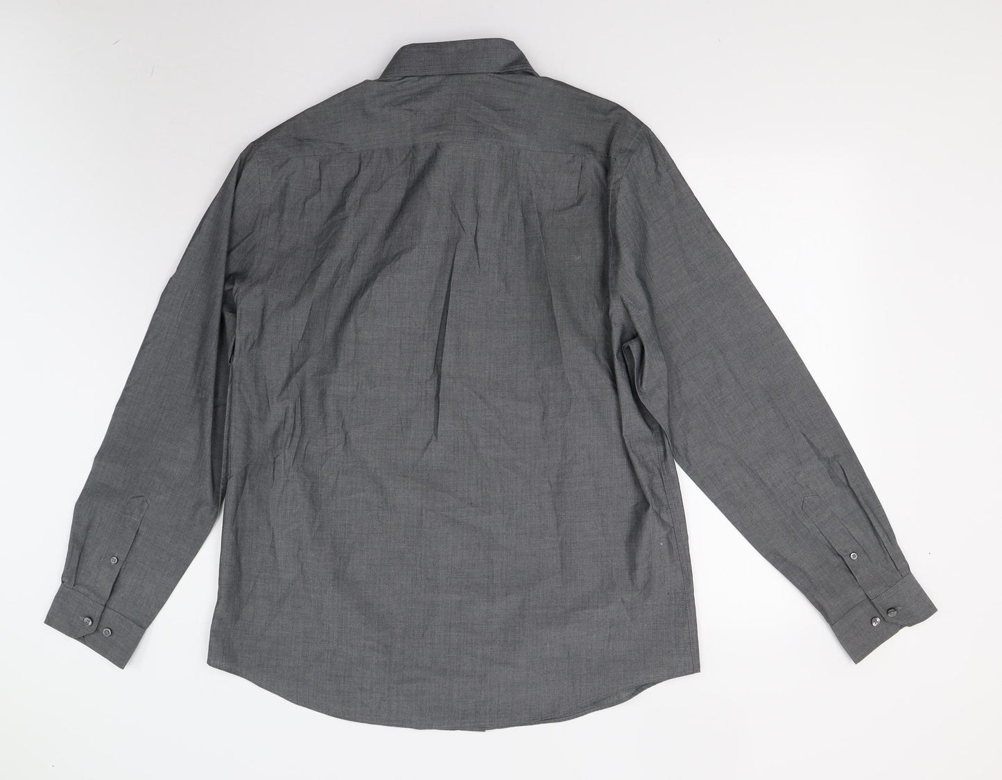 George Mens Grey    Dress Shirt Size 16.5
