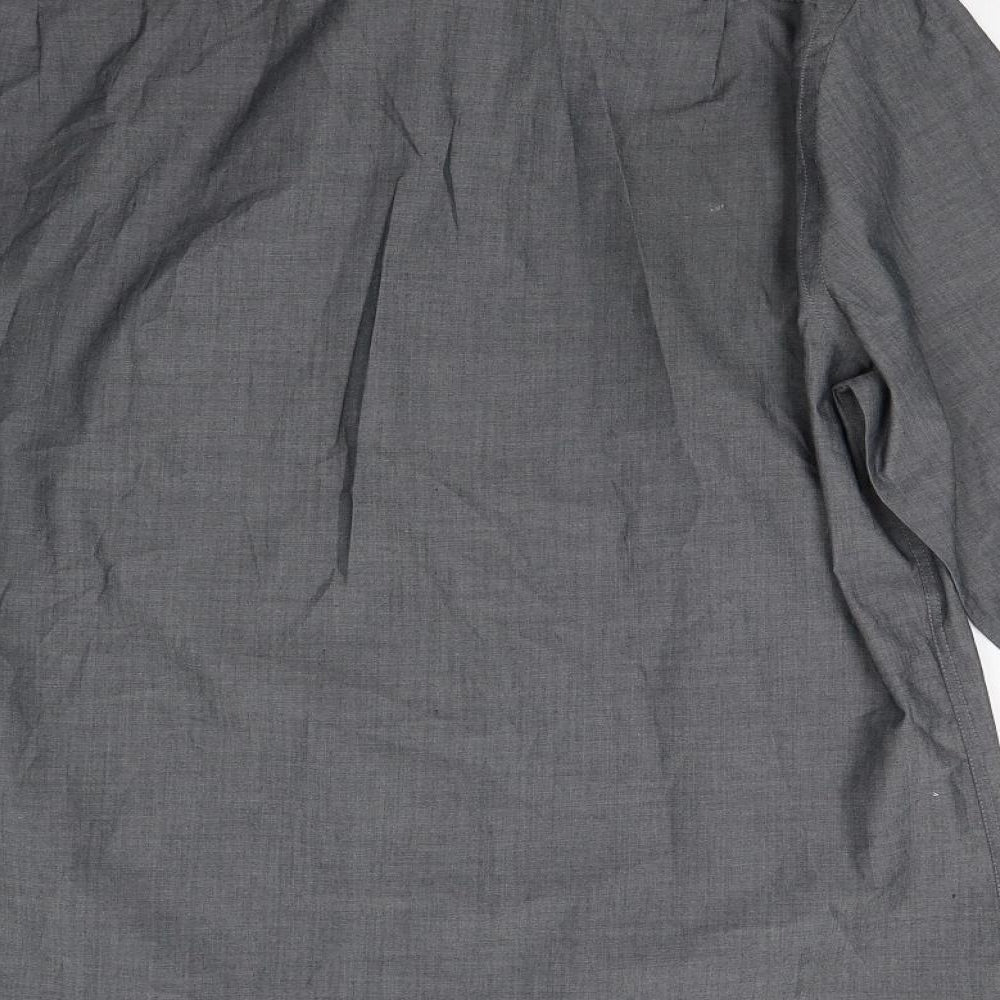 George Mens Grey    Dress Shirt Size 16.5
