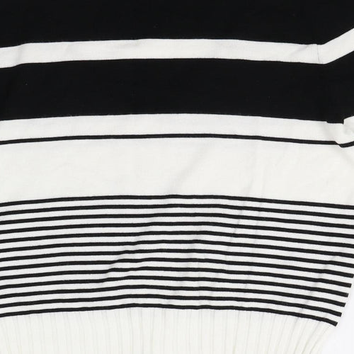 Mixin Womens Multicoloured Striped Knit Pullover Jumper Size M