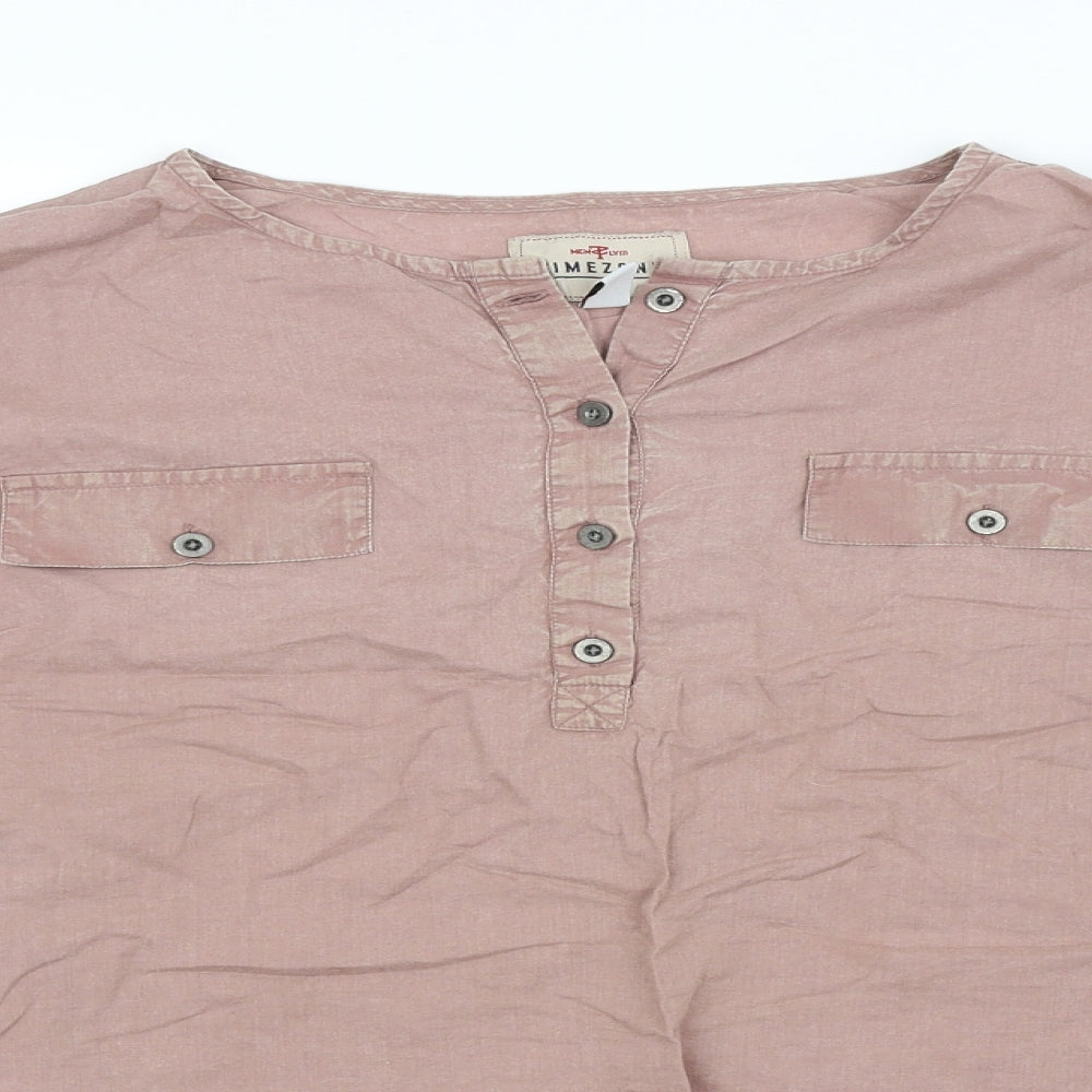 Timezone Mens Purple    Button-Up Size L