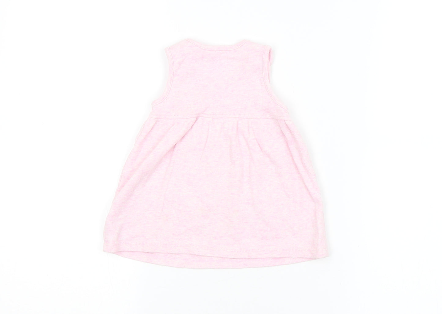 Nutmeg Girls Pink Floral  Dungaree One-Piece Size 0-3 Months