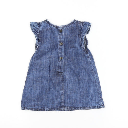 NEXT Girls Blue   Dungaree One-Piece Size 3-6 Months
