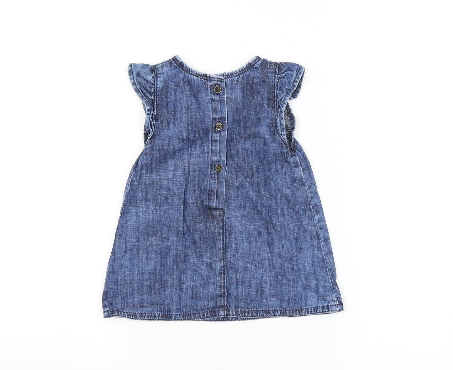 NEXT Girls Blue   Dungaree One-Piece Size 3-6 Months