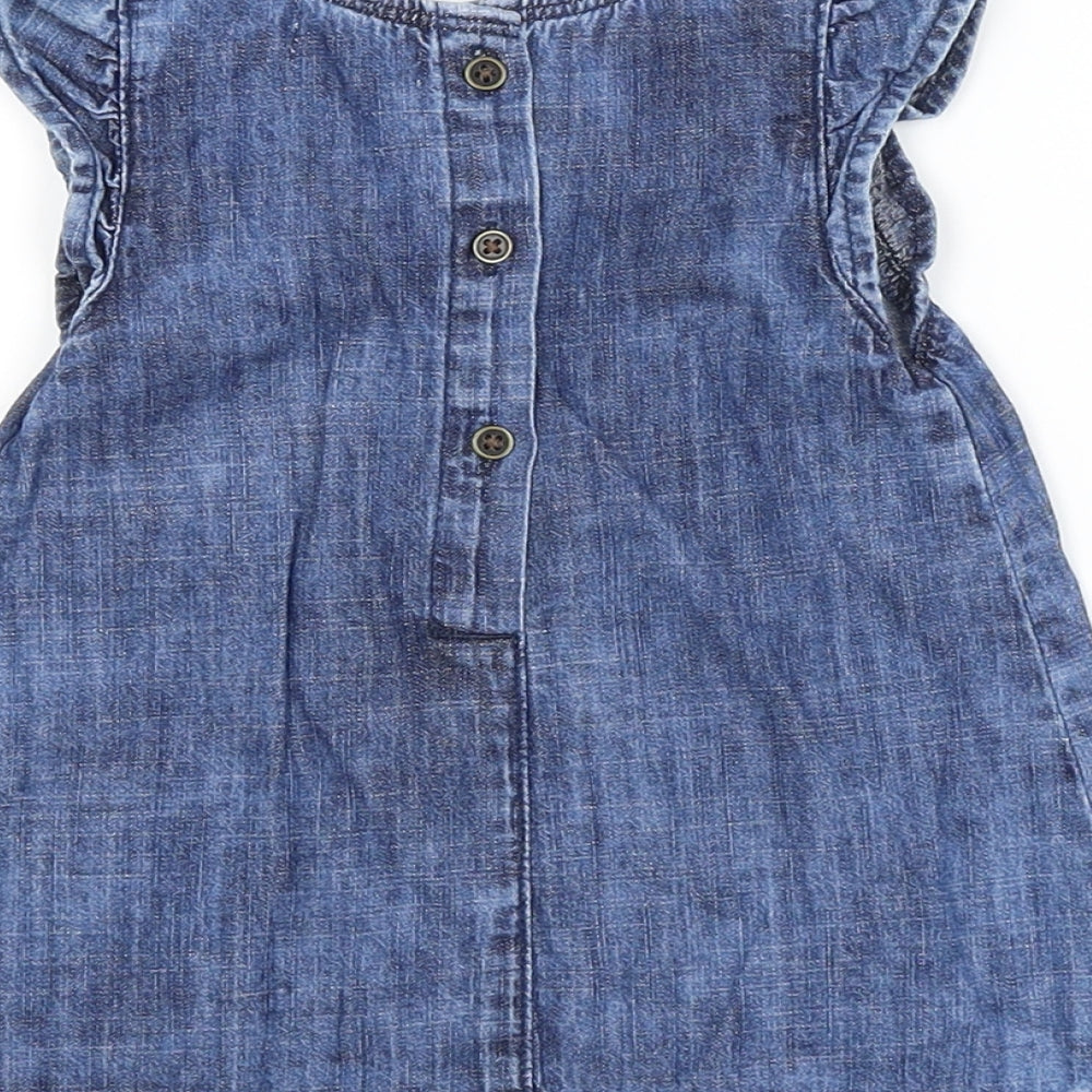 NEXT Girls Blue   Dungaree One-Piece Size 3-6 Months