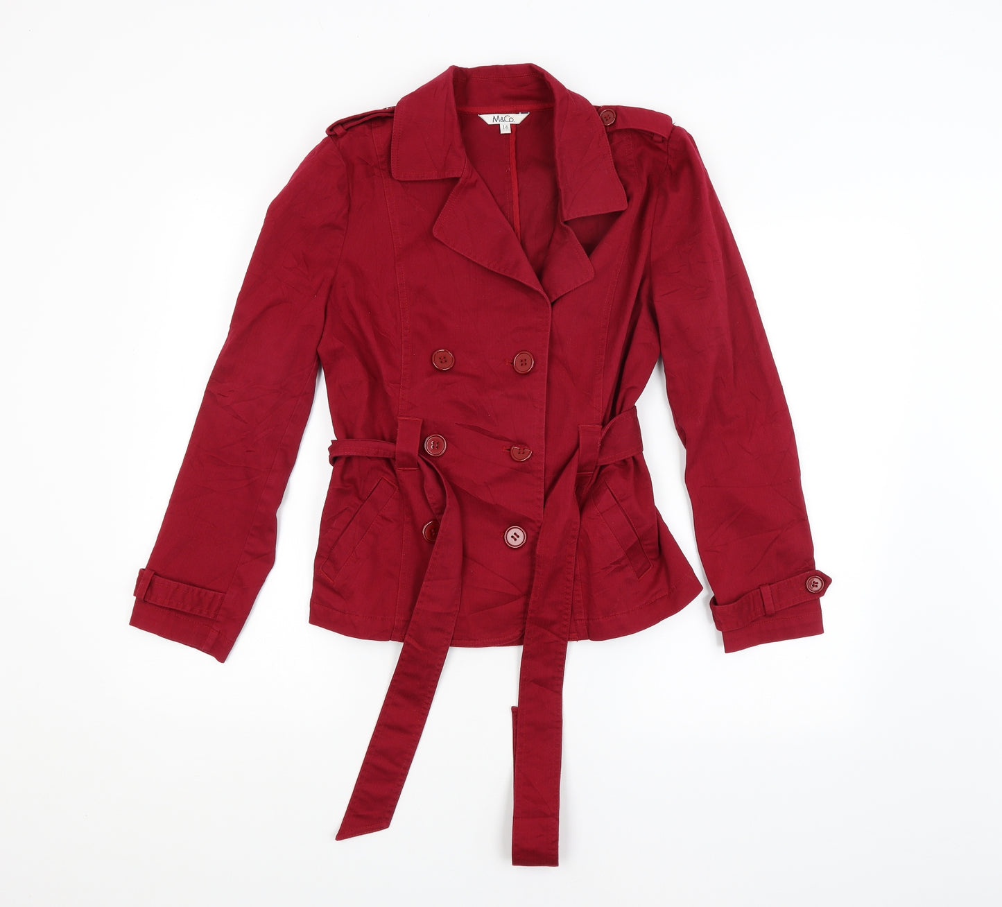 M&CO. Womens Red   Jacket  Size 14
