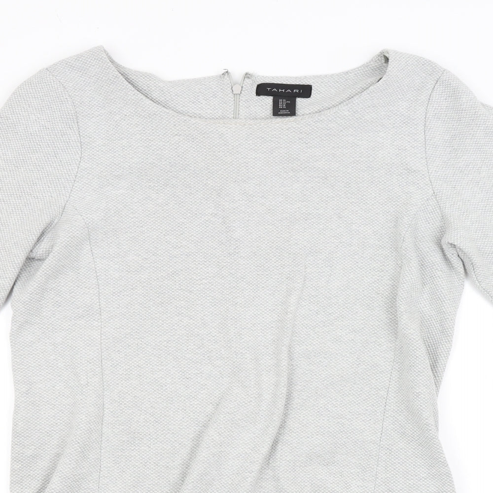 Tahari Womens Grey   Jumper Dress  Size XL