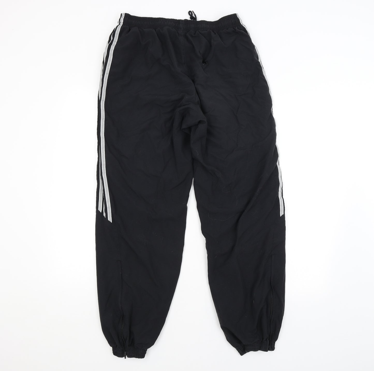 adidas Mens Black Striped  Track Pants Trousers Size M L3 in