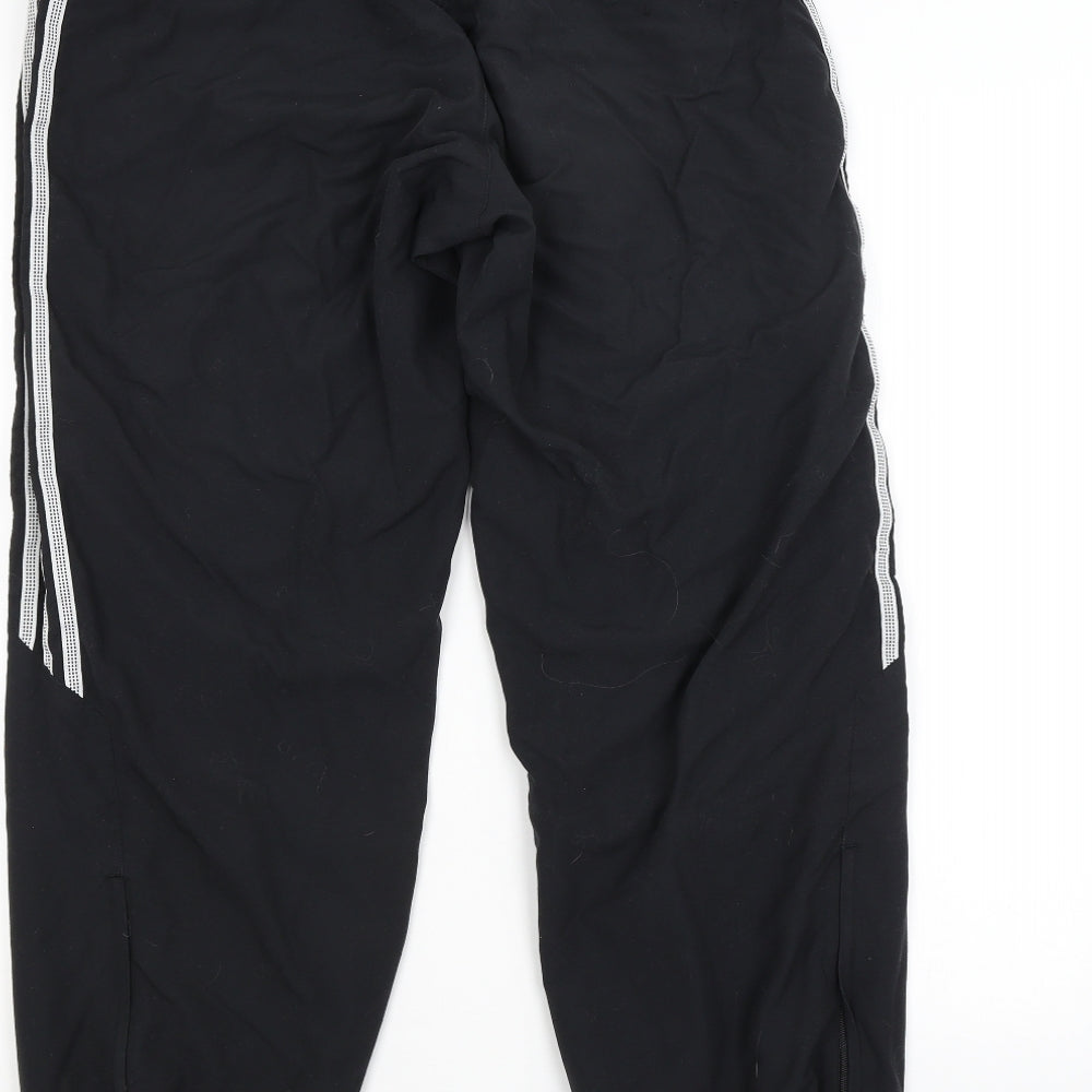 adidas Mens Black Striped  Track Pants Trousers Size M L3 in
