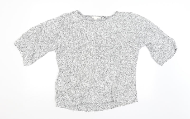 H&M Womens Grey   Pullover Jumper Size M