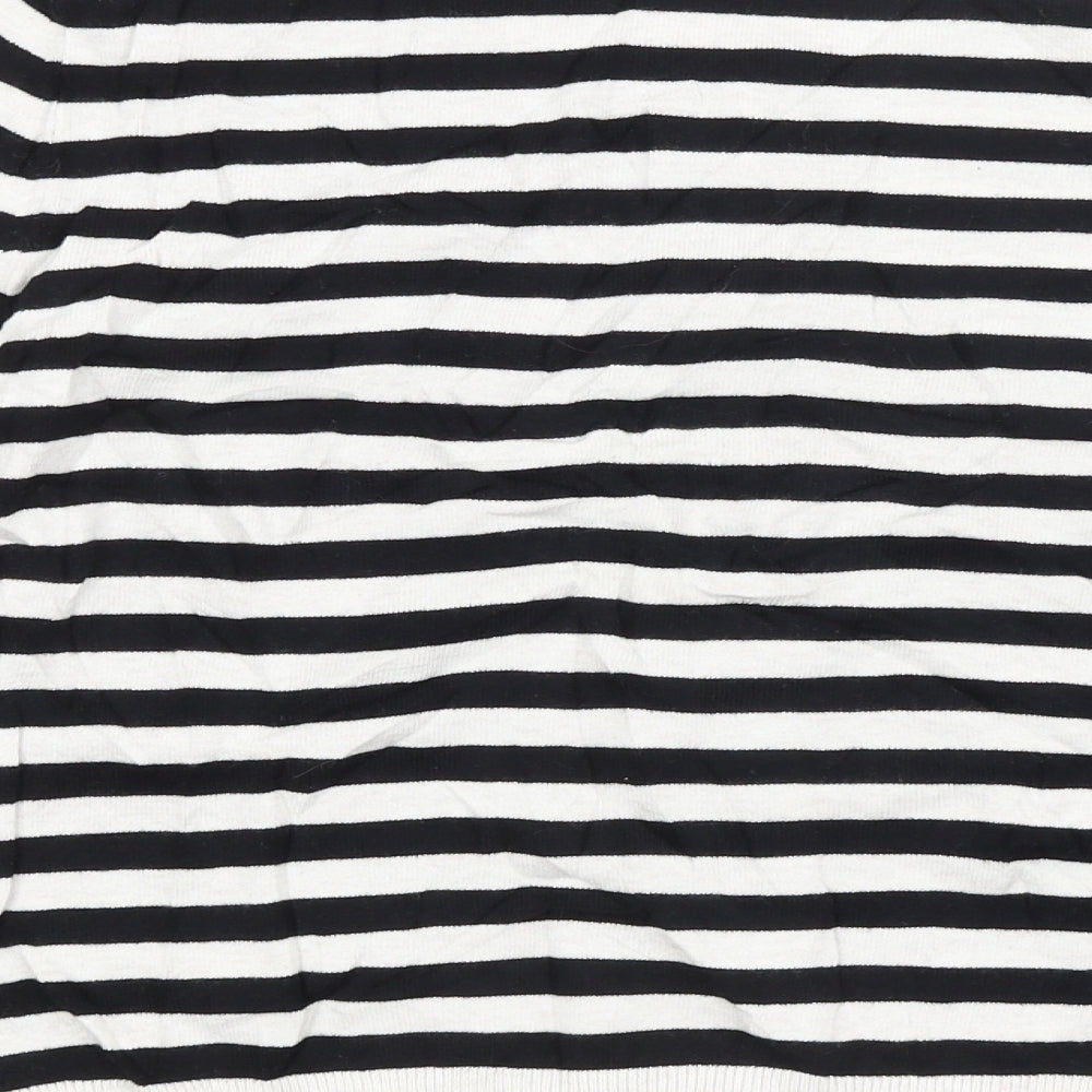 H&M Womens Multicoloured Striped  Cardigan Jumper Size XS