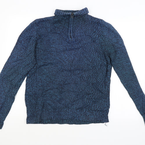 Atlantic Bay Mens Blue   Pullover Jumper Size M