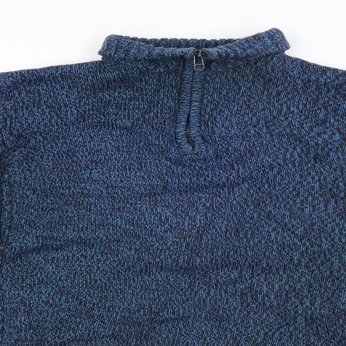 Atlantic Bay Mens Blue   Pullover Jumper Size M