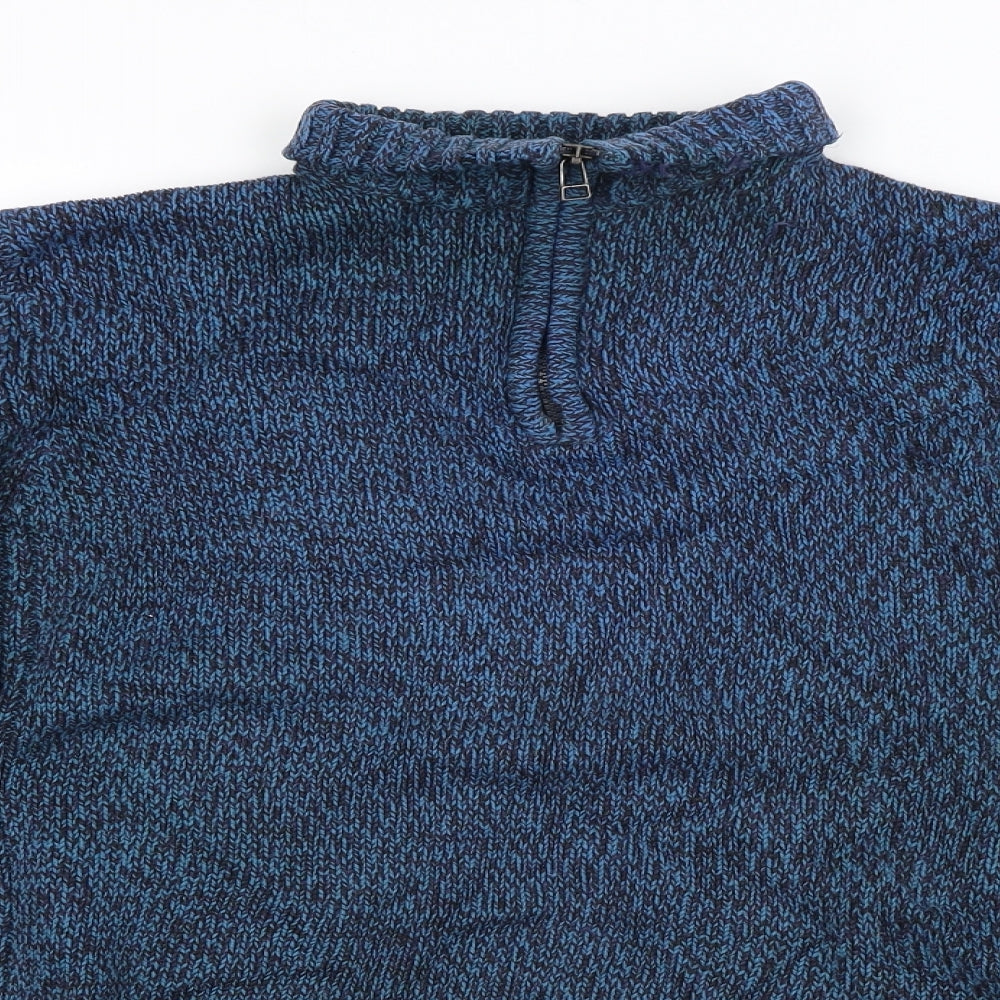 Atlantic Bay Mens Blue   Pullover Jumper Size M