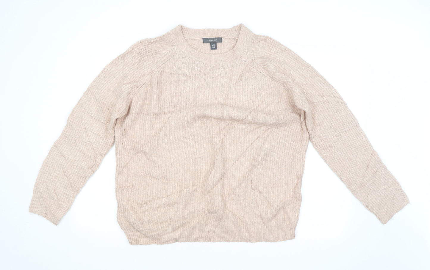 Primark Womens Pink Striped  Pullover Jumper Size 12