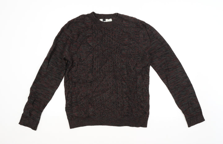 Topman Mens Multicoloured Argyle/Diamond Pullover Jumper Size S
