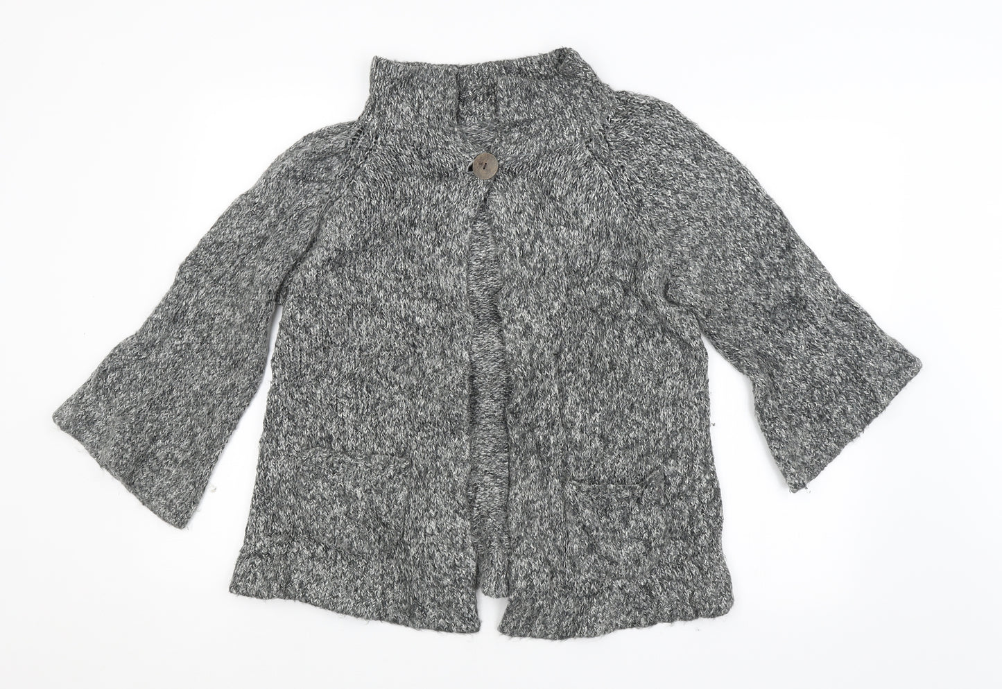 New Look Womens Grey   Cardigan Jumper Size 16