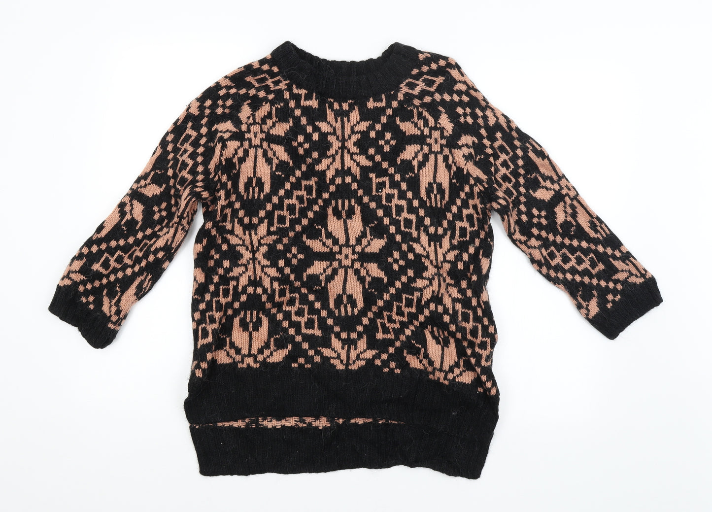 H&M Womens Multicoloured Argyle/Diamond  Pullover Jumper Size S