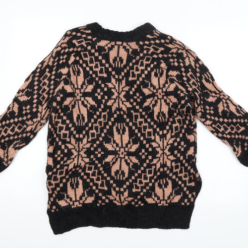 H&M Womens Multicoloured Argyle/Diamond  Pullover Jumper Size S