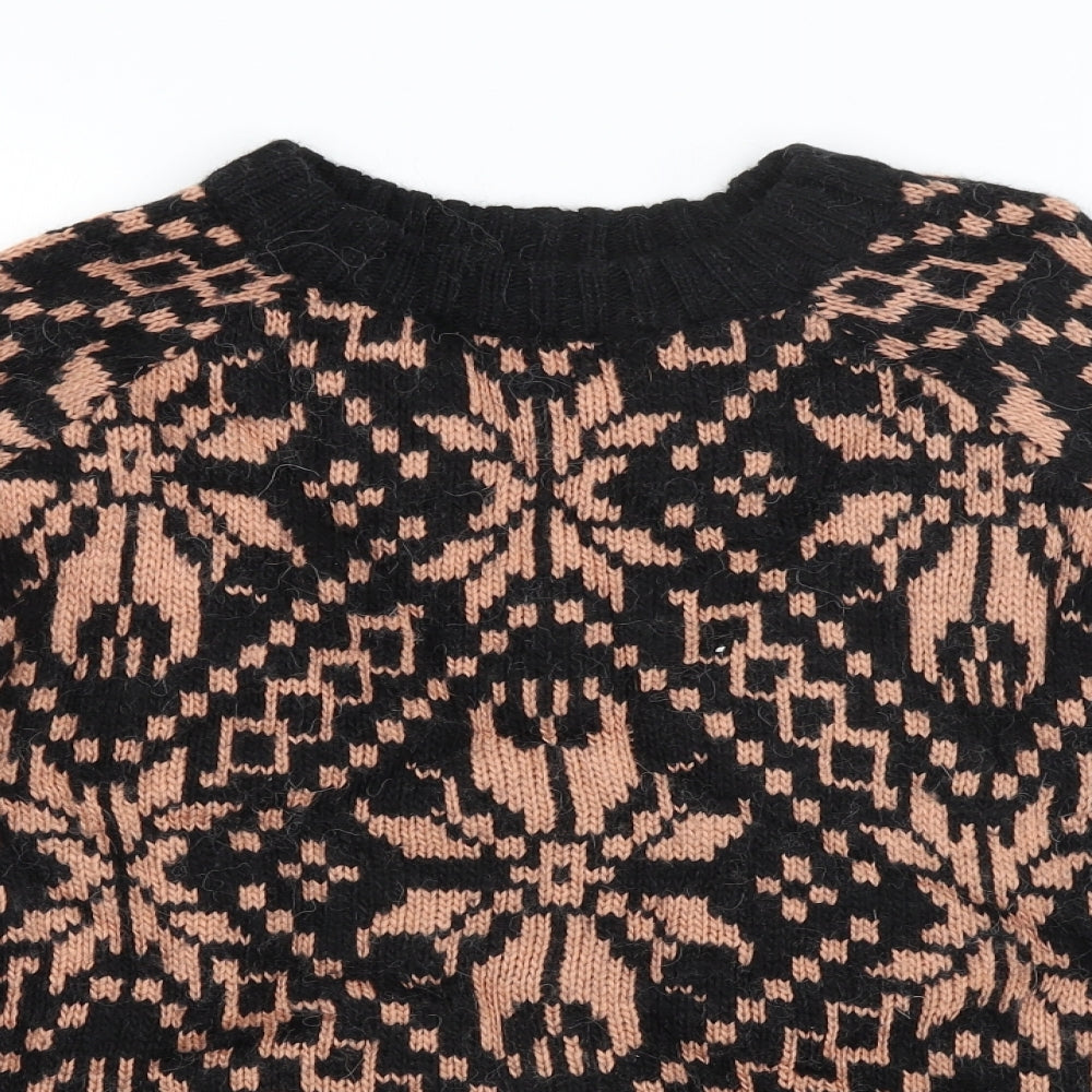 H&M Womens Multicoloured Argyle/Diamond  Pullover Jumper Size S