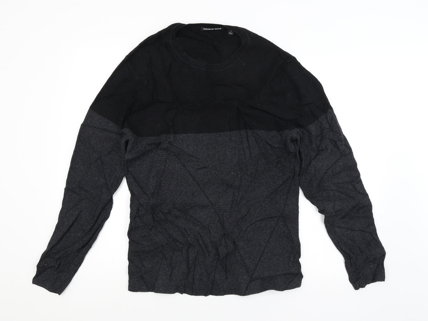 Country Road Mens Black   Pullover Jumper Size M