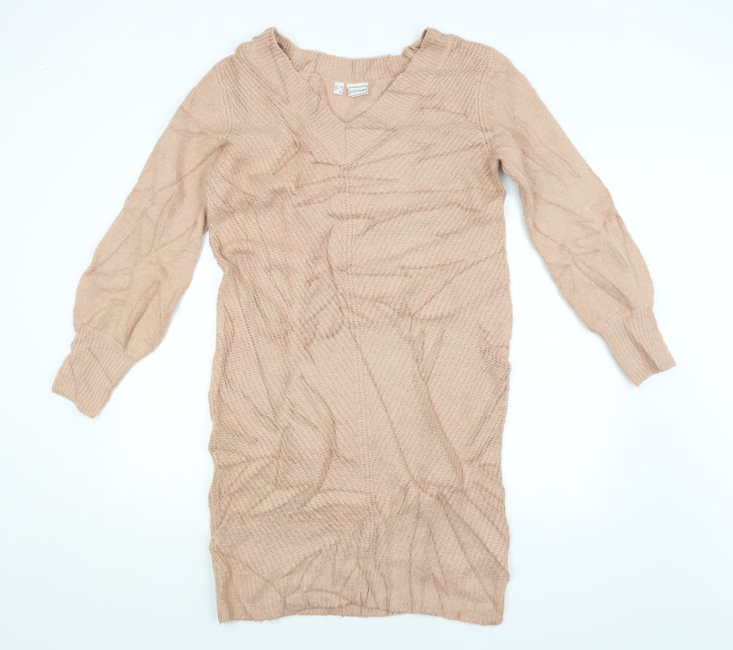 Body Flirt Womens Pink Striped  Pullover Jumper Size 12