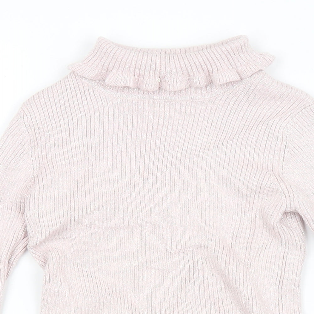 F&F Girls Pink   Pullover Jumper Size 6-7 Years
