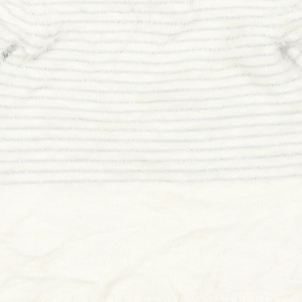 Primark Baby White Striped  Pullover Jumper Size 12-18 Months