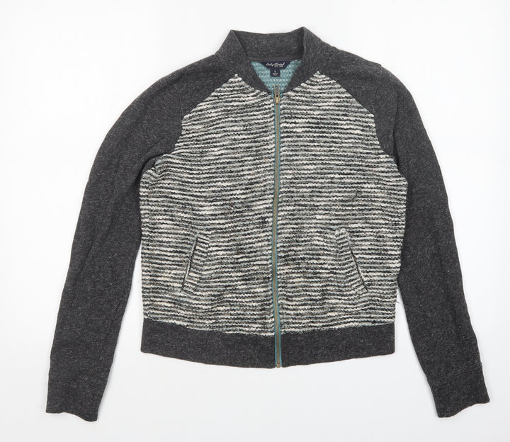 Lucky Brand Womens Grey Full Zip Sweatshirt Size S