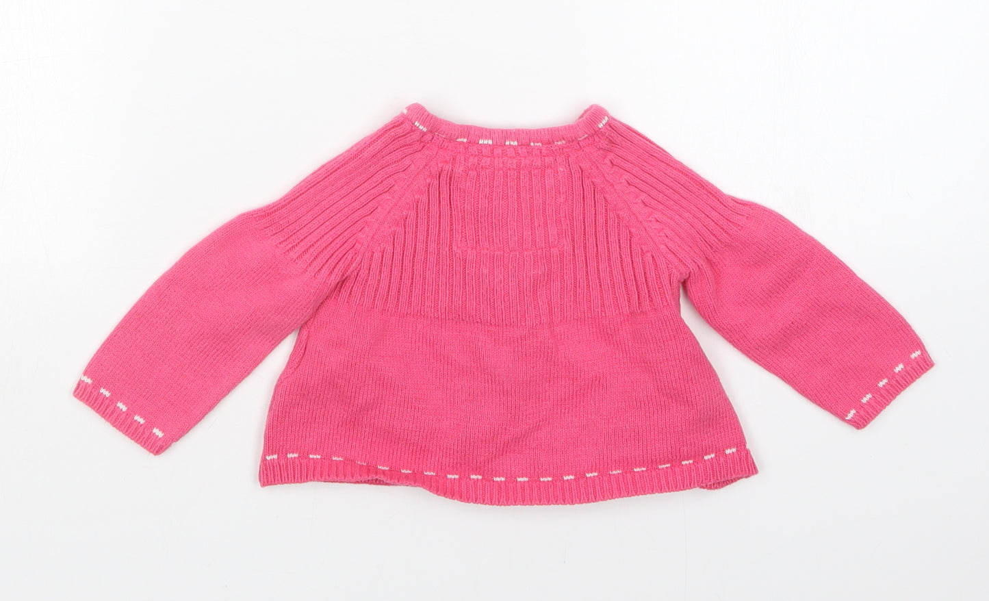 kAPPAHL Girls Pink Floral  Cardigan Jumper Size 3-6 Months