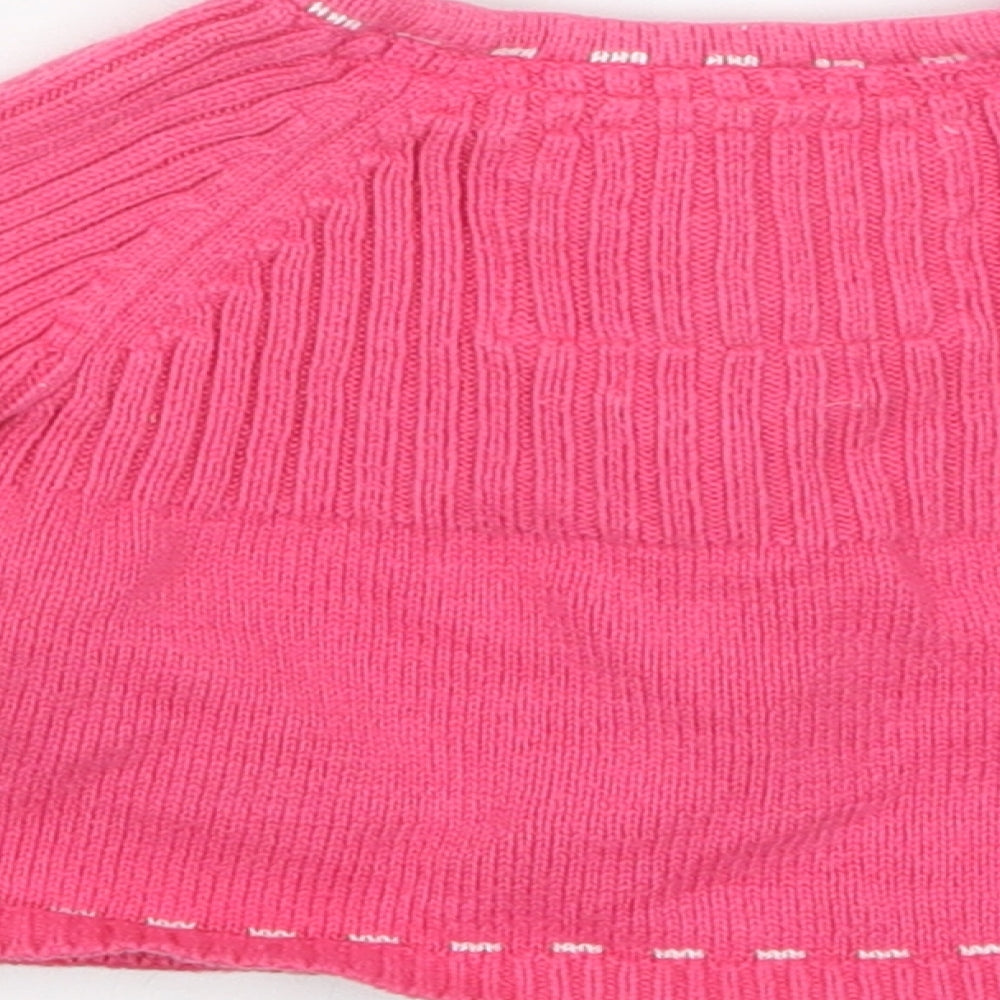kAPPAHL Girls Pink Floral  Cardigan Jumper Size 3-6 Months