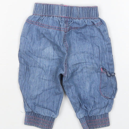 Babaluno Girls Blue    Jeans Size 3-6 Months