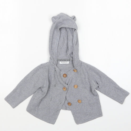 RESERVED Baby Grey   Cardigan Jumper Size 6-9 Months