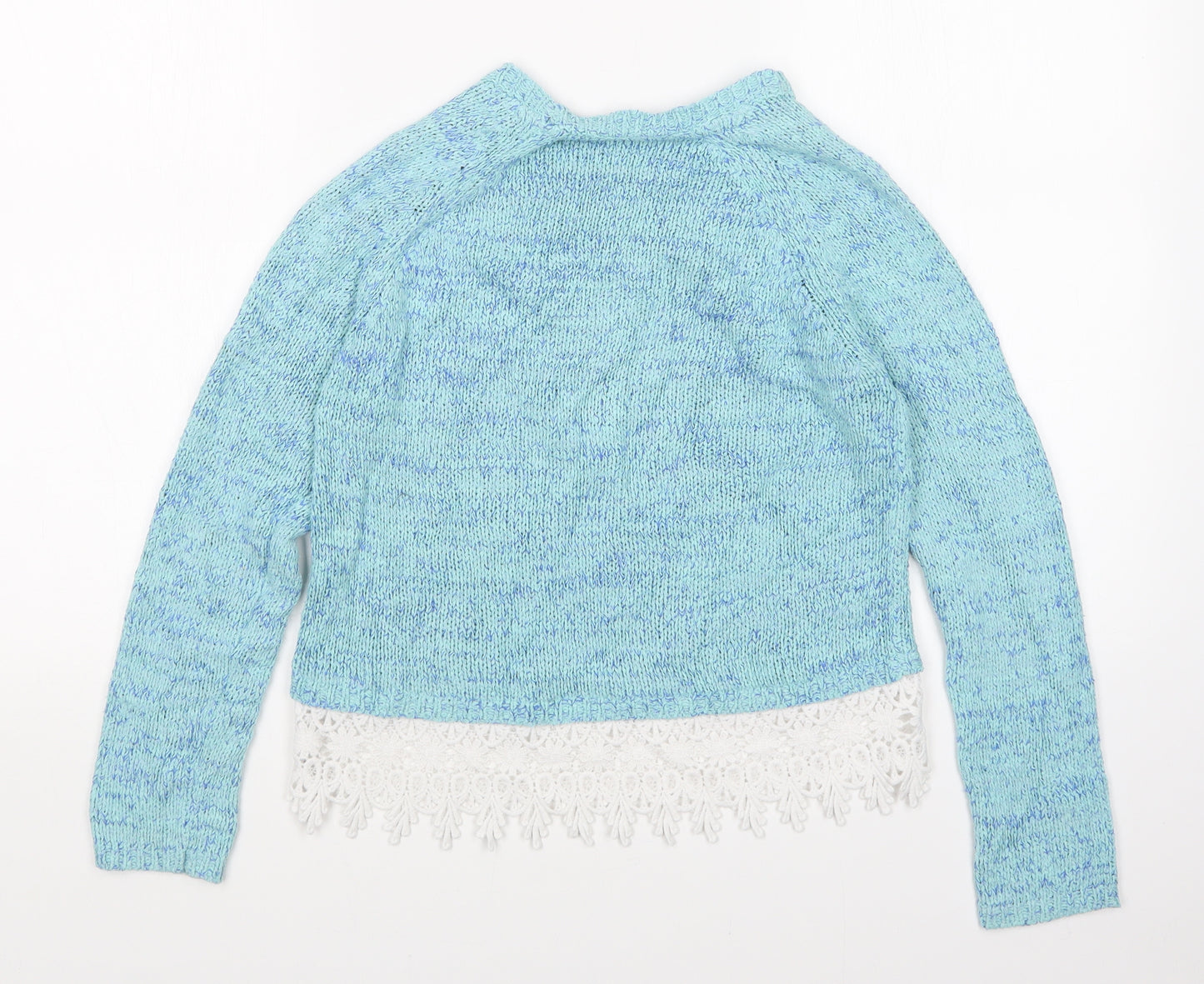 BHS Girls Blue   Pullover Jumper Size 11-12 Years