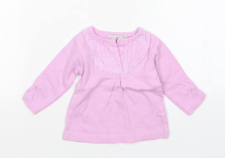 in extenoo Girls Pink Basic T-Shirt Size 3-6 Months