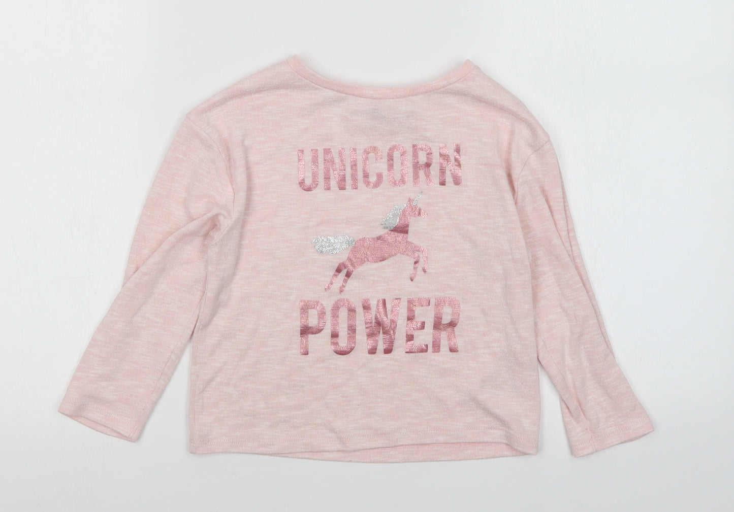 evie Girls Pink   Pullover Jumper Size 5-6 Years