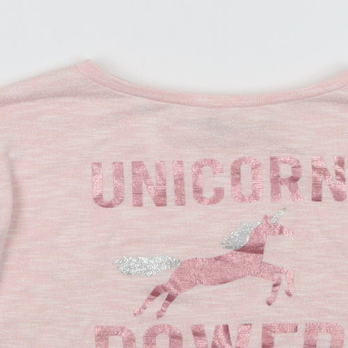 evie Girls Pink   Pullover Jumper Size 5-6 Years