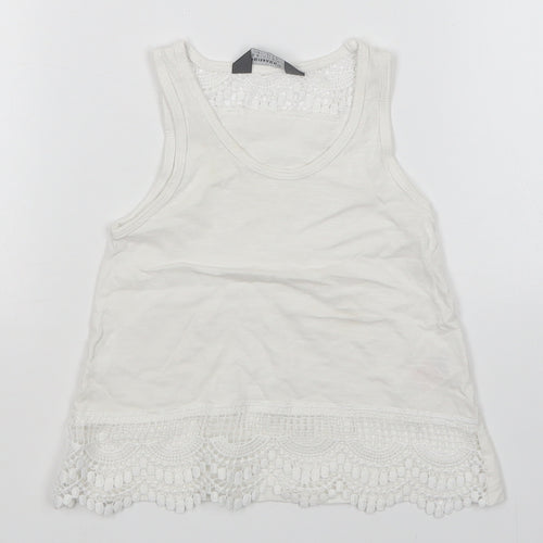 Primark Girls White   Basic Tank Size 3-4 Years