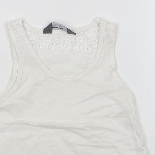 Primark Girls White   Basic Tank Size 3-4 Years