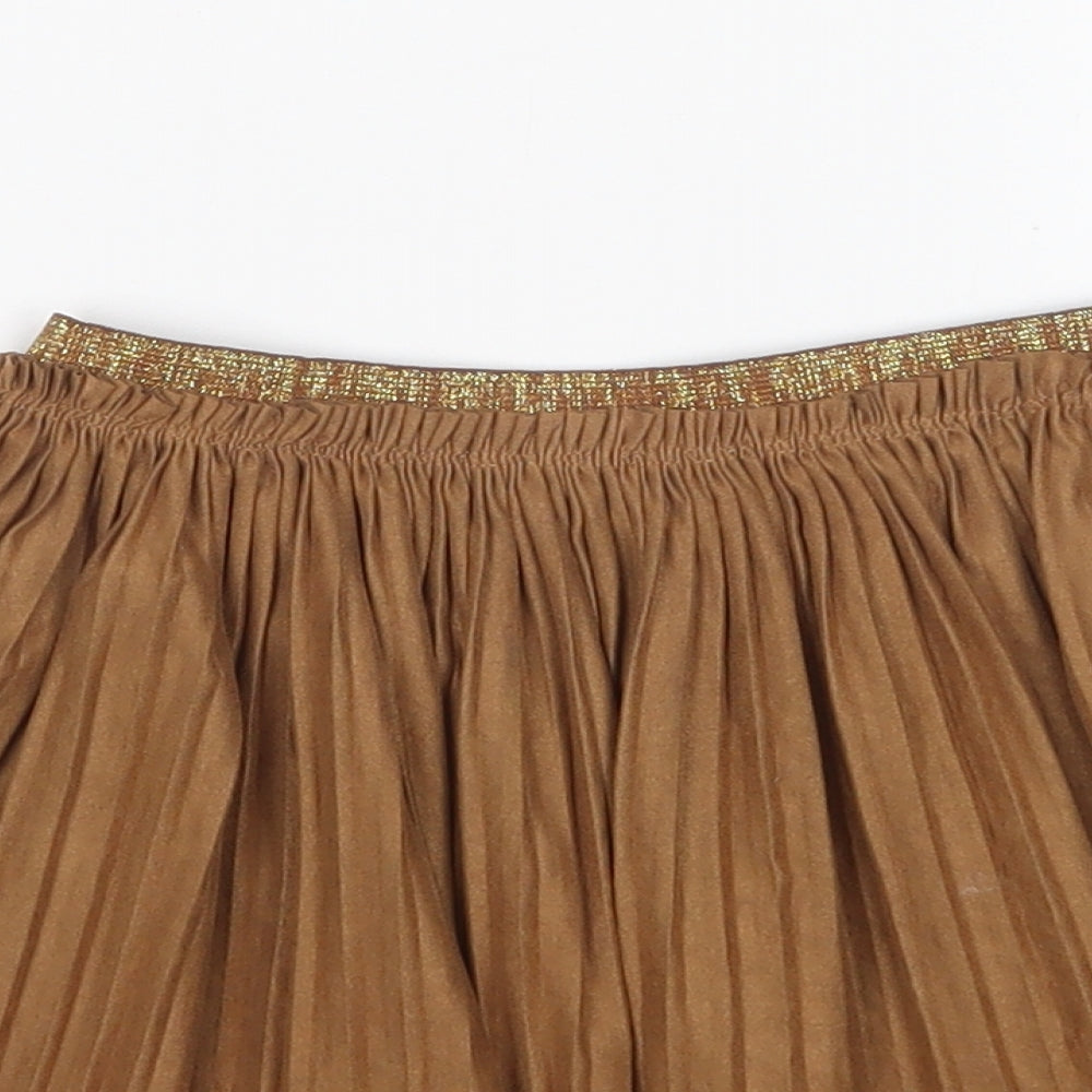 Zara Girls Brown   A-Line Skirt Size 6 Years