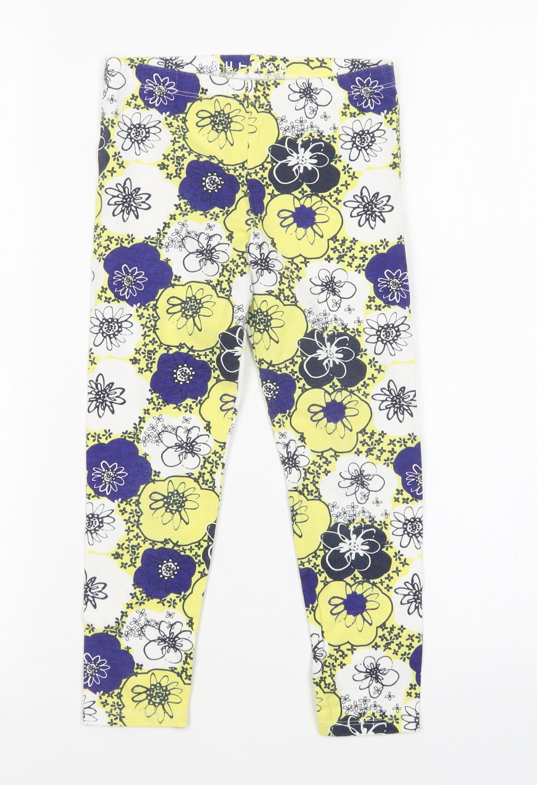 Nutmeg Girls Multicoloured Floral  Sweatpants Trousers Size 6-7 Years