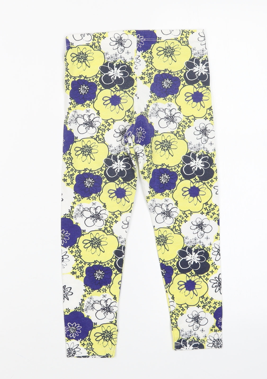 Nutmeg Girls Multicoloured Floral  Sweatpants Trousers Size 6-7 Years