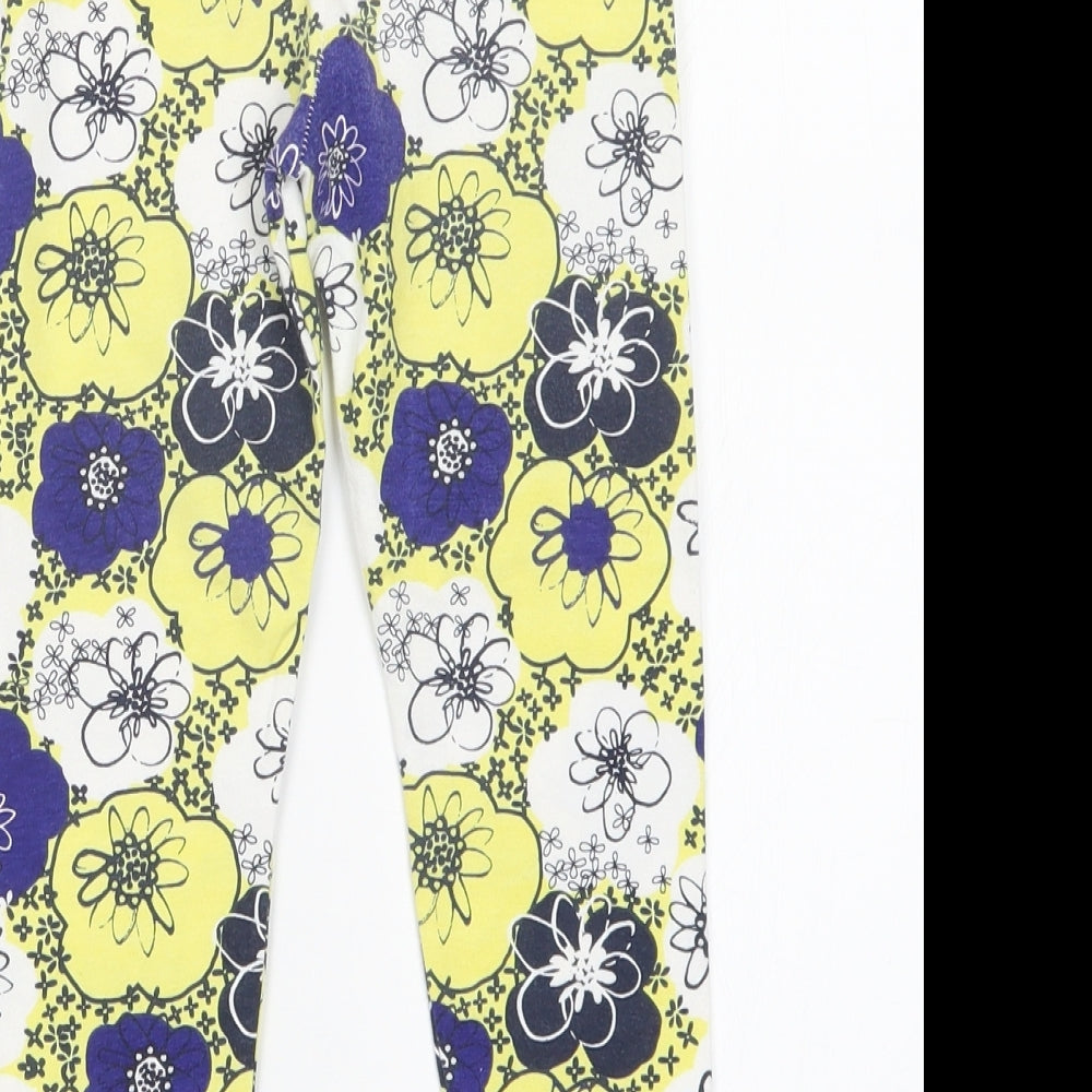 Nutmeg Girls Multicoloured Floral  Sweatpants Trousers Size 6-7 Years