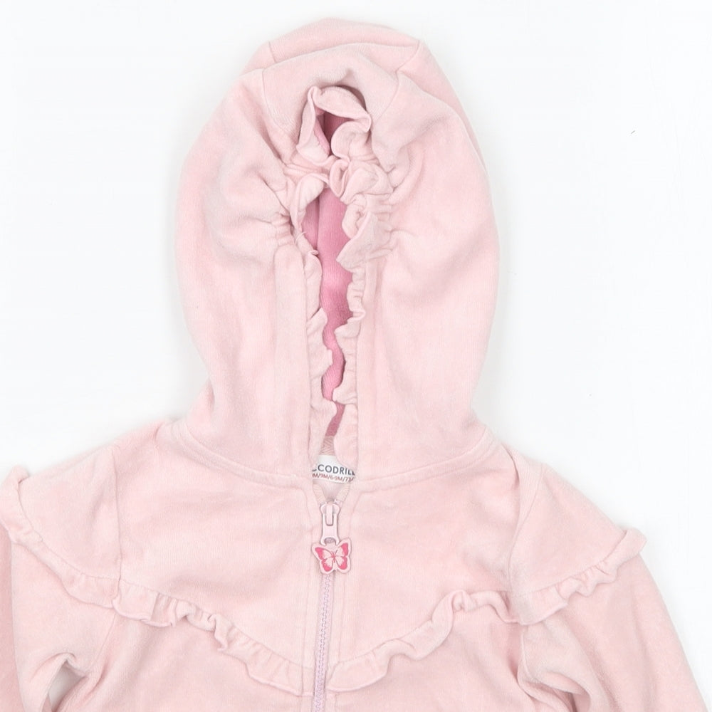 coccodrillo Girls Pink   Full Zip Jumper Size 6-9 Months