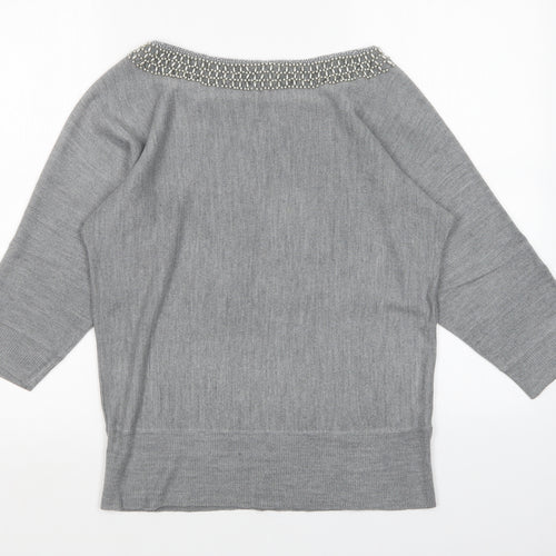 BHS Womens Grey   Pullover Jumper Size 14