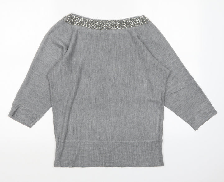 BHS Womens Grey   Pullover Jumper Size 14