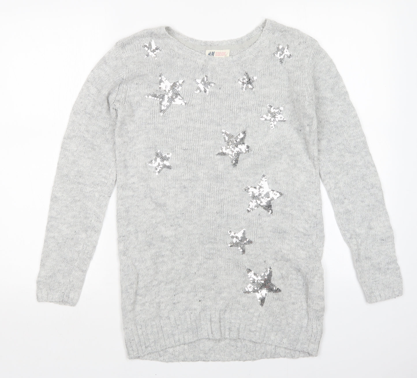 H&M Girls Green   Jumper Dress  Size 13-14 Years