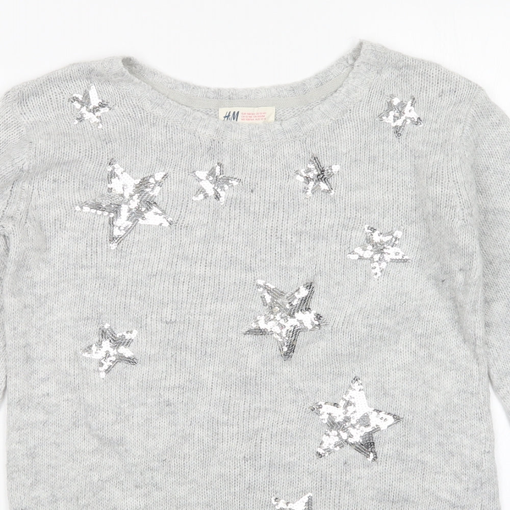 H&M Girls Green   Jumper Dress  Size 13-14 Years