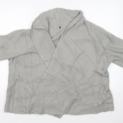 Pep&Co Womens Grey   Wrap Jumper Size 14