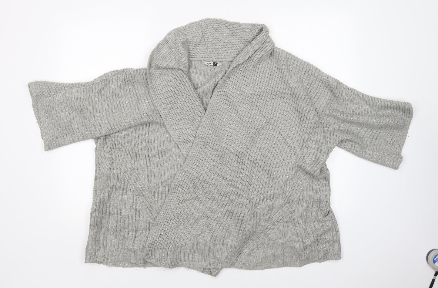 Pep&Co Womens Grey   Wrap Jumper Size 14