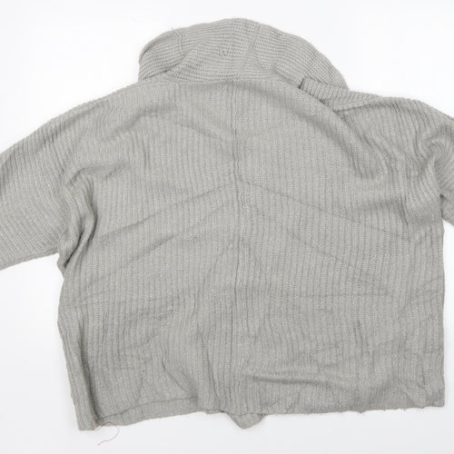 Pep&Co Womens Grey   Wrap Jumper Size 14